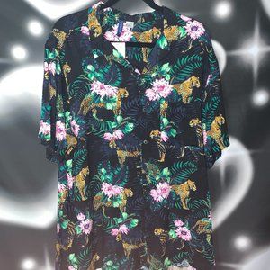 Hawaiian Button Up H&M t shirt